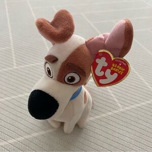 Ty Beanie Babies Max The Secret Life Of Pets Jack Russell Plush 2016 7"